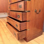 Campaign military chest of drawers and writing desk, Great Britain, 1950s