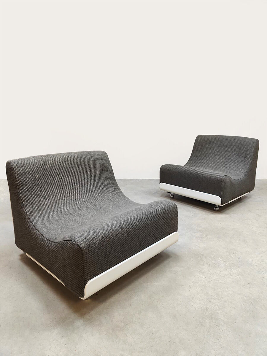 Vintage modular Orbis lounge chairs Luigi Colani COR 1970s