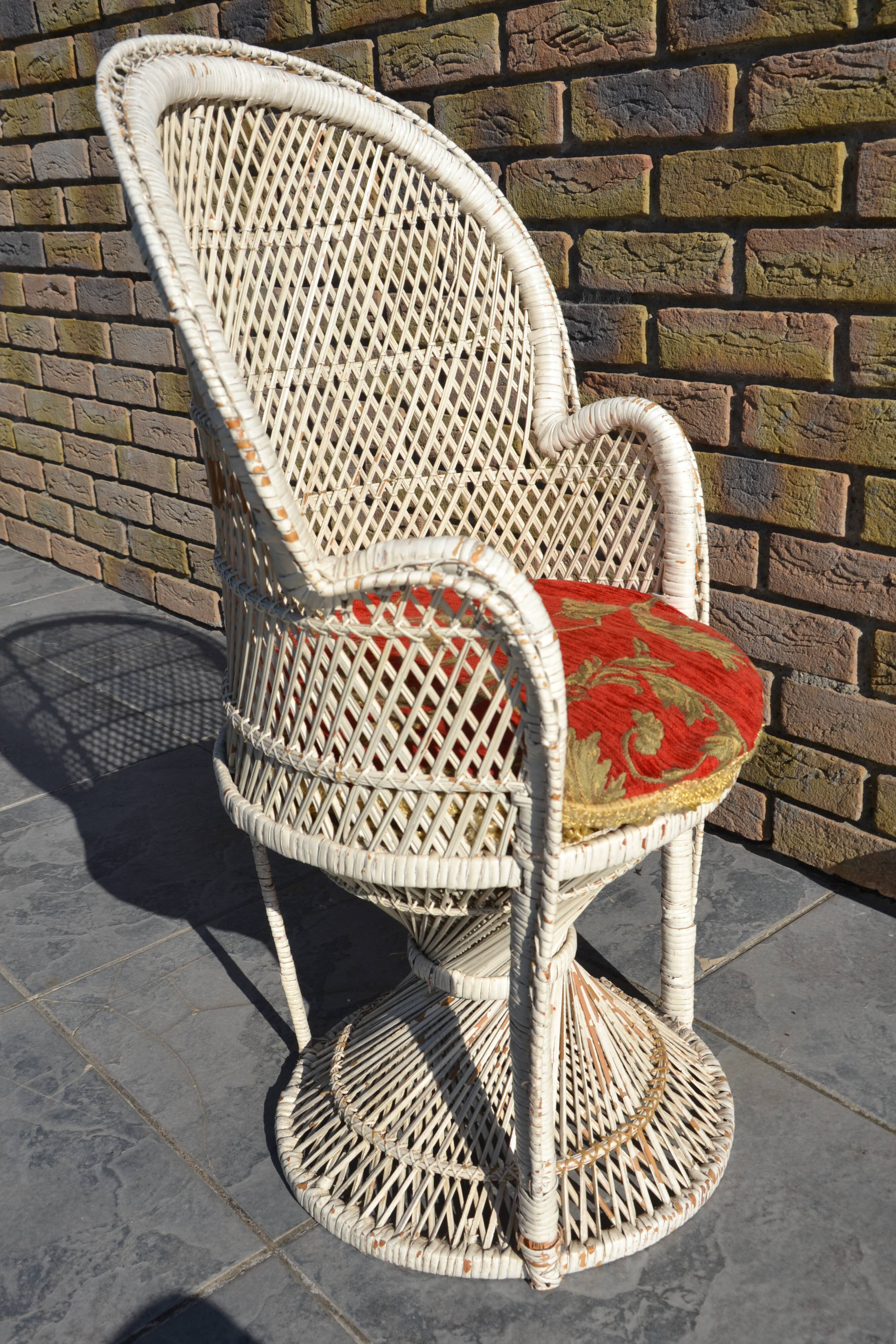 Chaise Emmanuelle en rotin enfant