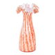 Orange vase, Italian design, 1960s, made in Italy