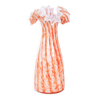 Orange vase, Italian design, 1960s, made in Italy