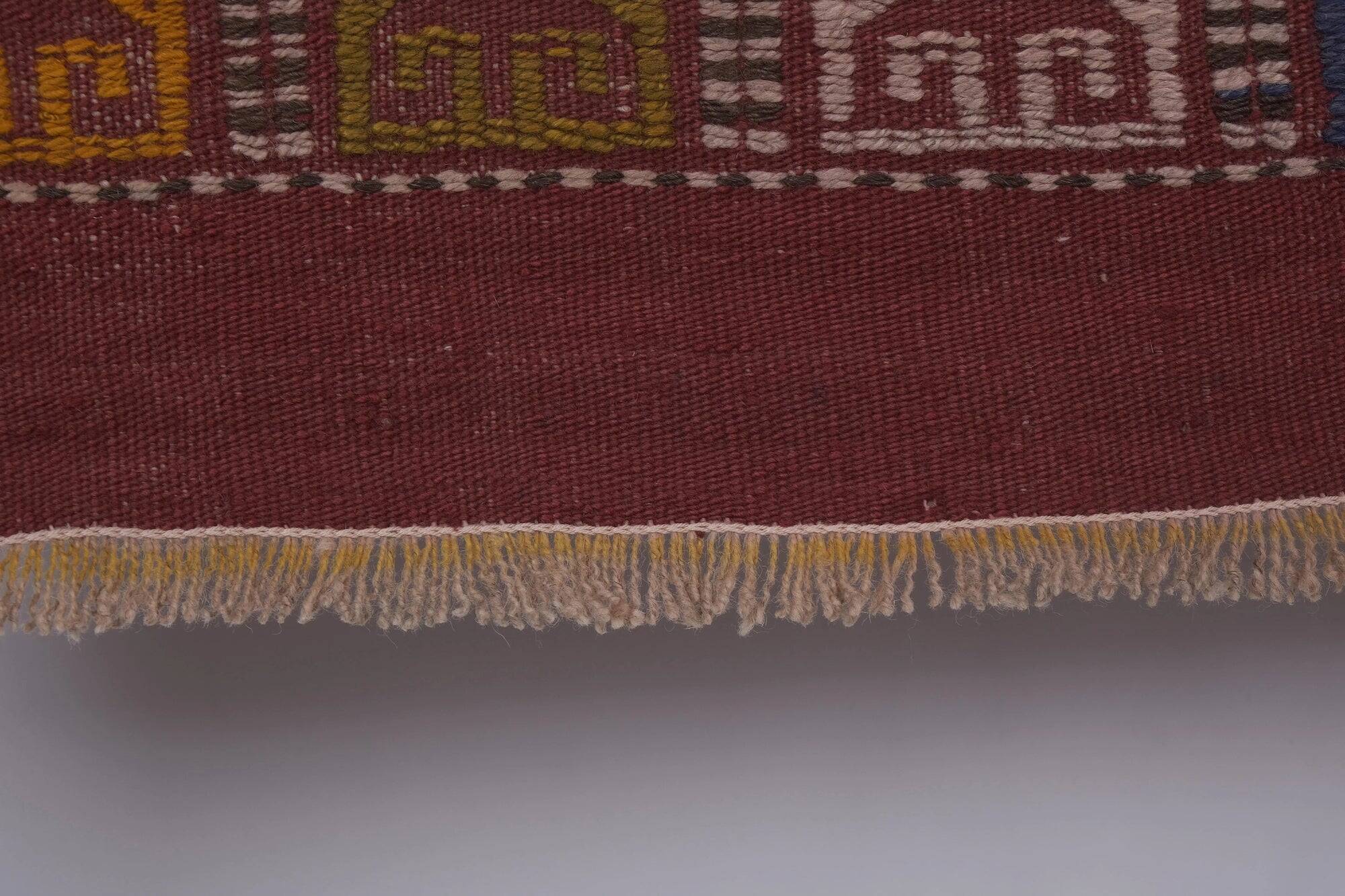 Vintage Turkish kilim handwoven 136x204 cm