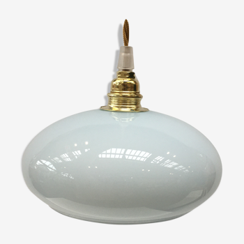 Pale blue opaline pendant lamp