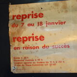 Rare poster theatre of old colombier Paris 1967