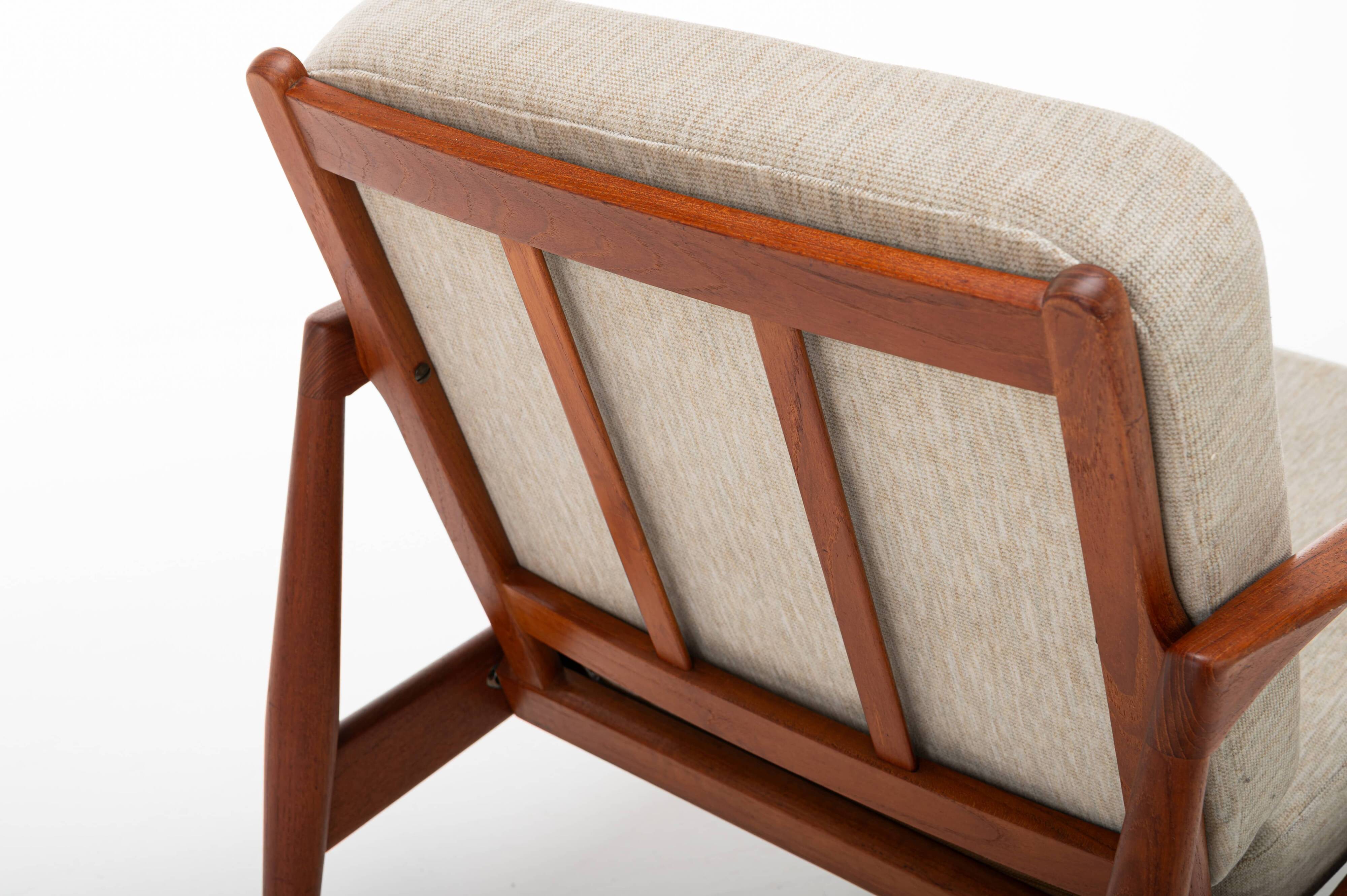 Model 121 Paper knife easy chair by Kai Kristiansen for Magnus Olesen, Denm