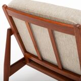 Model 121 Paper knife easy chair by Kai Kristiansen for Magnus Olesen, Denm