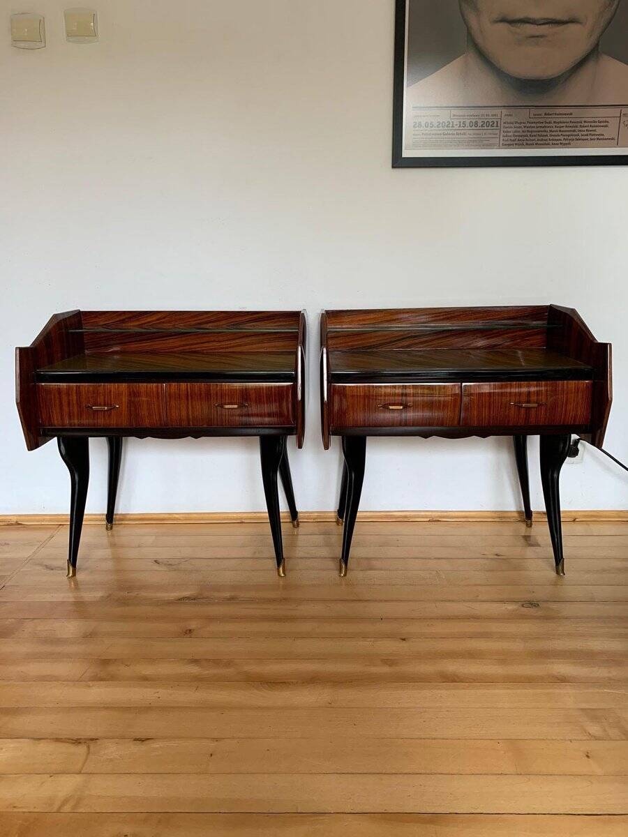 Bedside tables by Paolo Buffa, Italy, 1950s, set of 2