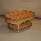 Table basse rotin