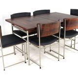 Pastoe SM08 dining table + 6 chairs - dutch design - mid century modern