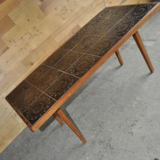 Danish rosewood ceramic tile coffee table, 1960s
