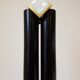 Lampadaire italien en Murano et acier 1970