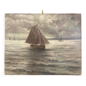 Huile sur toile, Le vieux