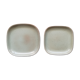 Lot de deux assiettes en grès de Rouen années 60