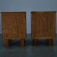 1935s pair of rare Art Deco bedside tables, Czechoslovakia