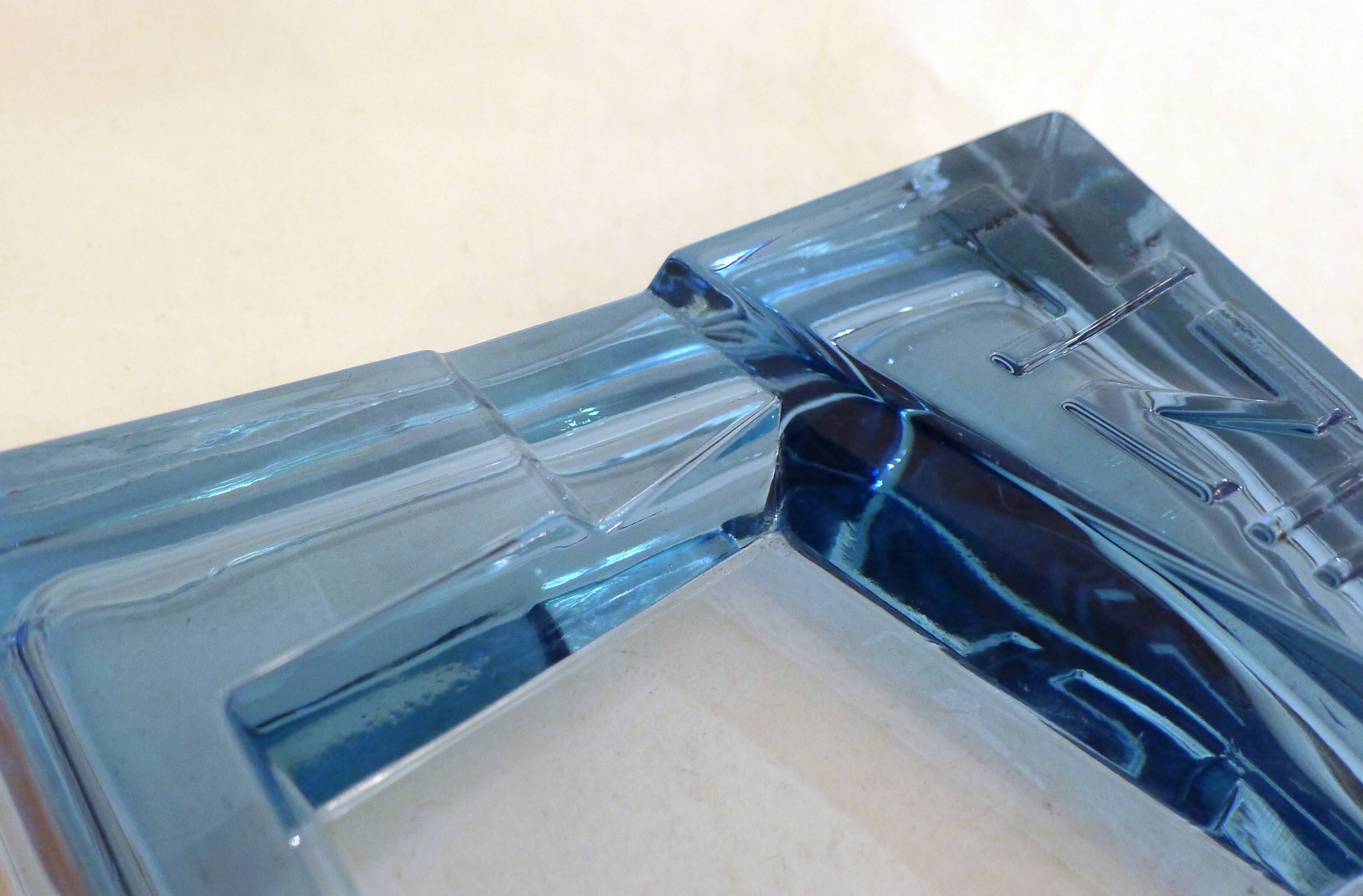 Kent ice floe glass ashtray
