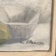 Original Swedish Oil on Canvas – “Jug, Bowl and Fruits” by Main Klarmo‑Kärred – Signed – 1961 – Vintage & Framed – 49×40.5 cm (19.3"×15.9")