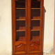 Shallow cherry wood showcase, Louis XV style
