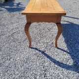 Farmhouse table in old solid oak