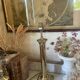 Lampe colonne en laiton 40cm vintage