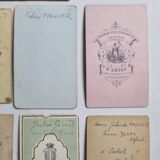 Set of 21 old photographic portraits from the end of the 19th century to the beginning of the 20th century