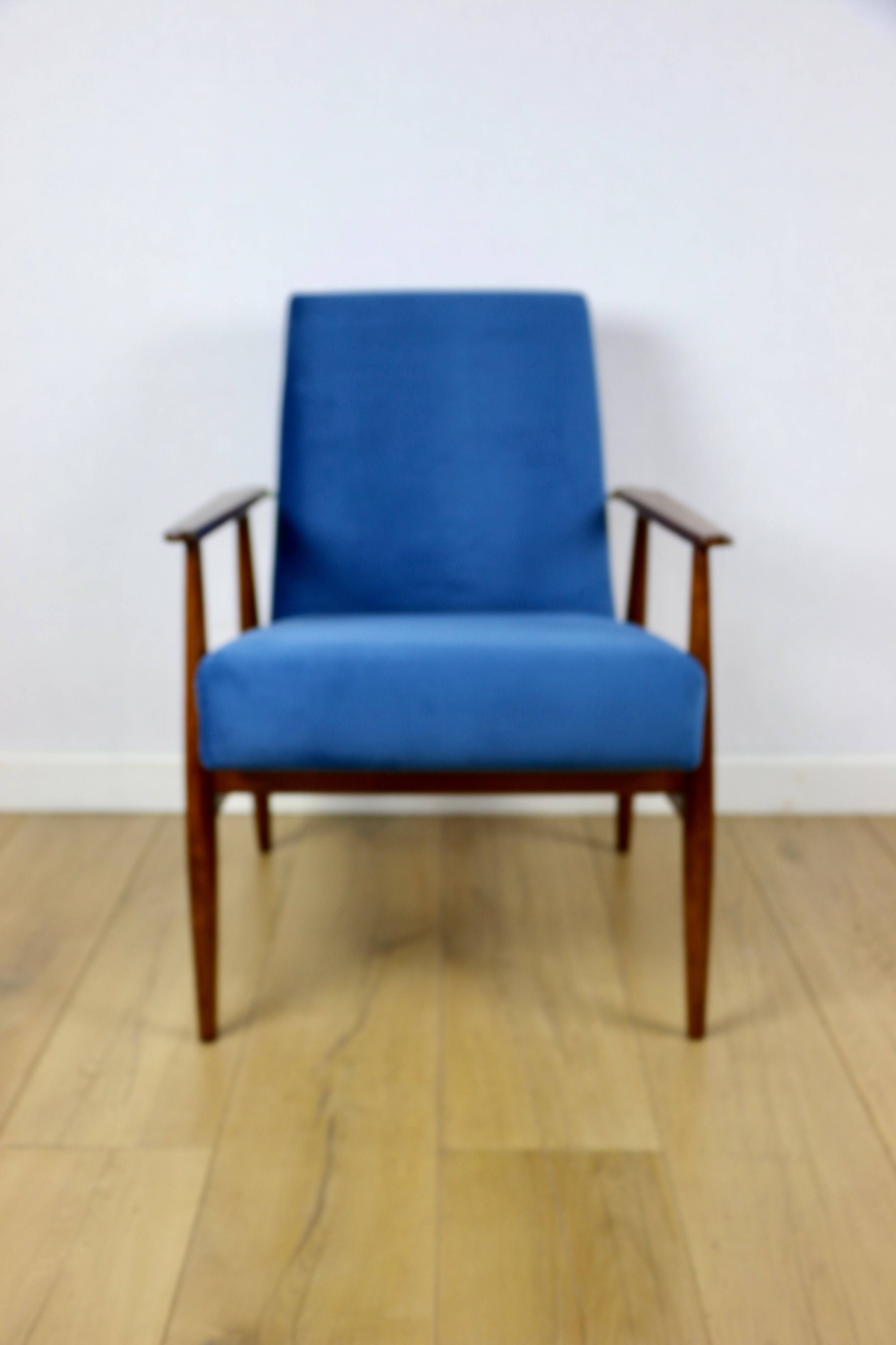 Vintage Easy Armchair 'Lis', 1970s blue - 2 pieces available
