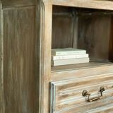 Old solid wood sideboard, restyled and chalk-washed