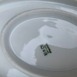 Serving dish and gravy boat in limoges porcelain, stamped b & cie limoges france