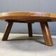 Brutalist tripod coffee table, 1960s