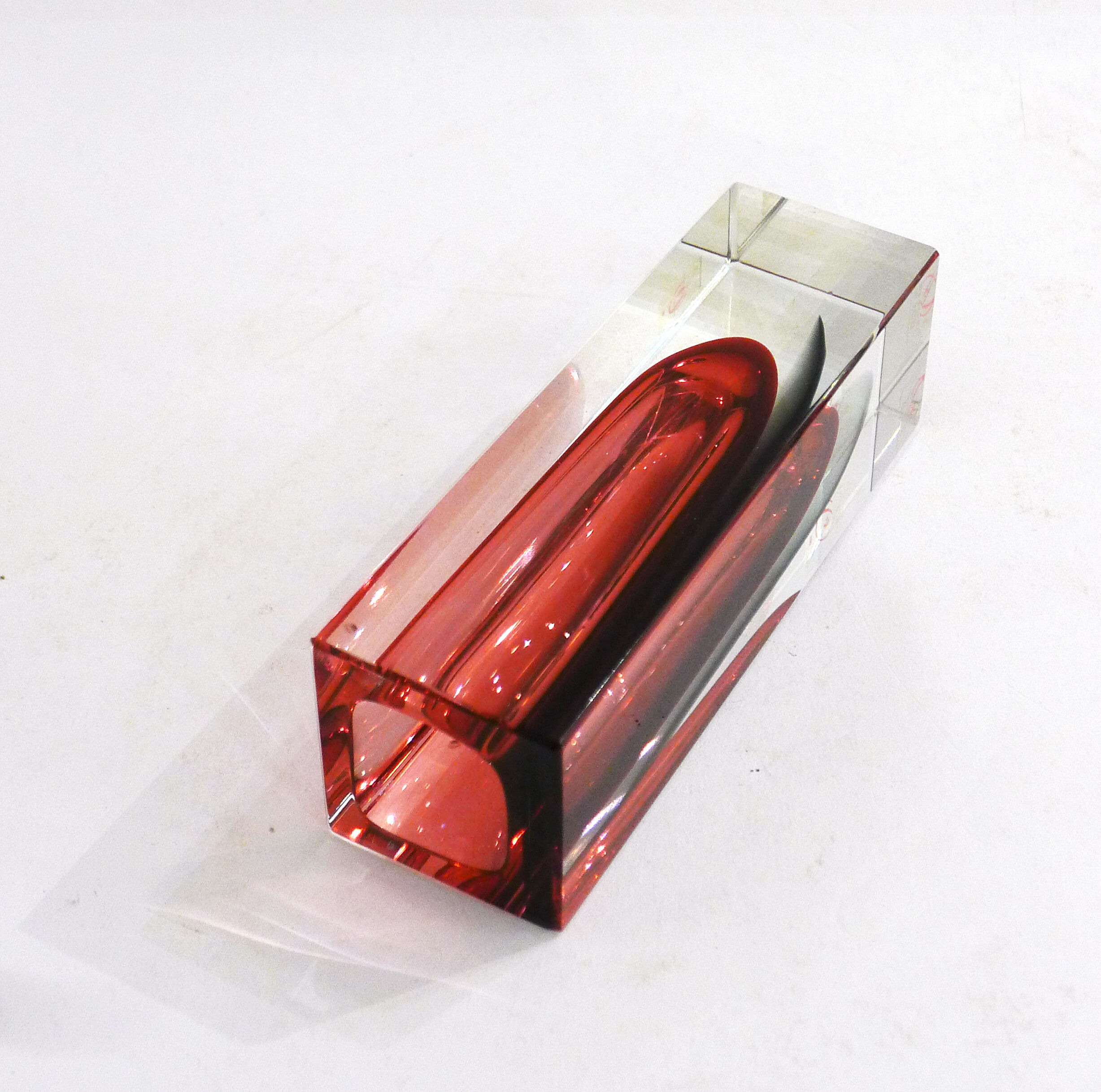 Sommerso Murano vase