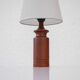 Large mid-century modern Danish teak table lamp
