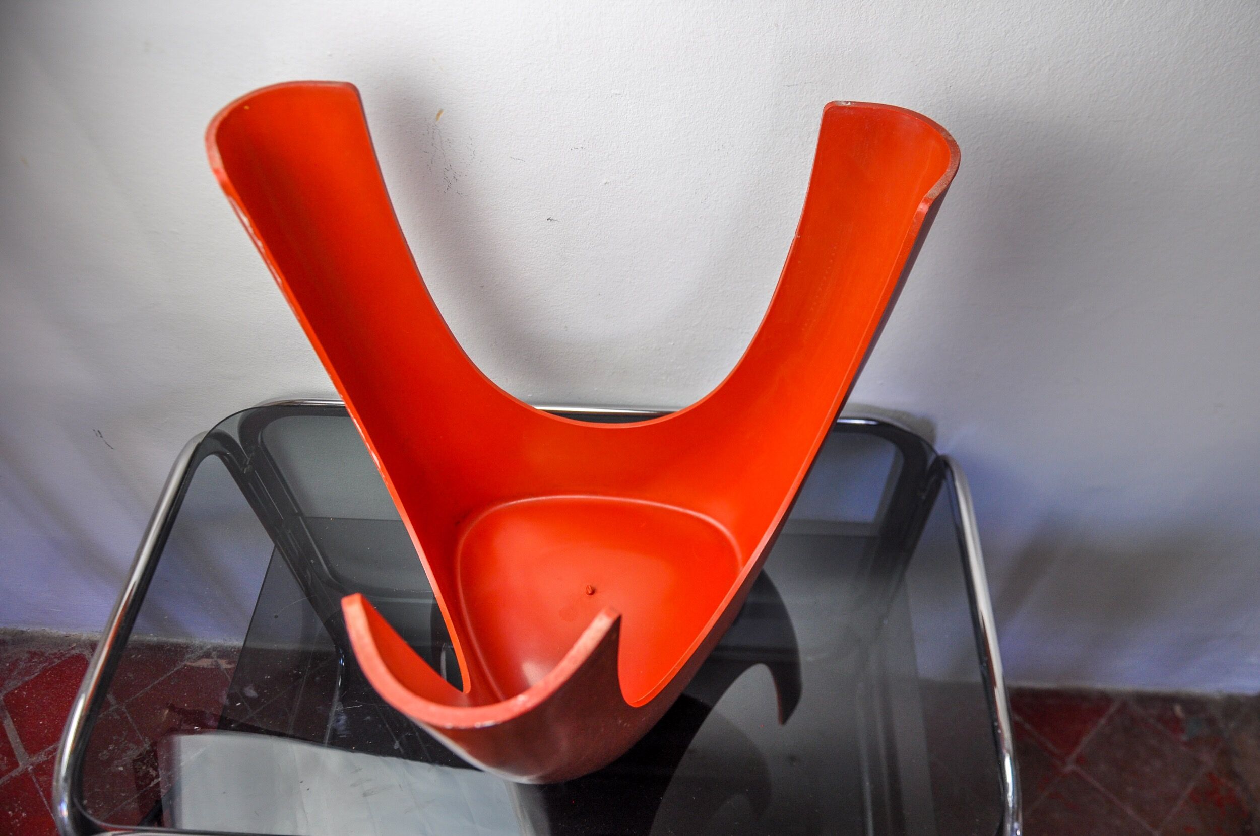 Red Elephant Stool by Vilmer, Spain, 1980