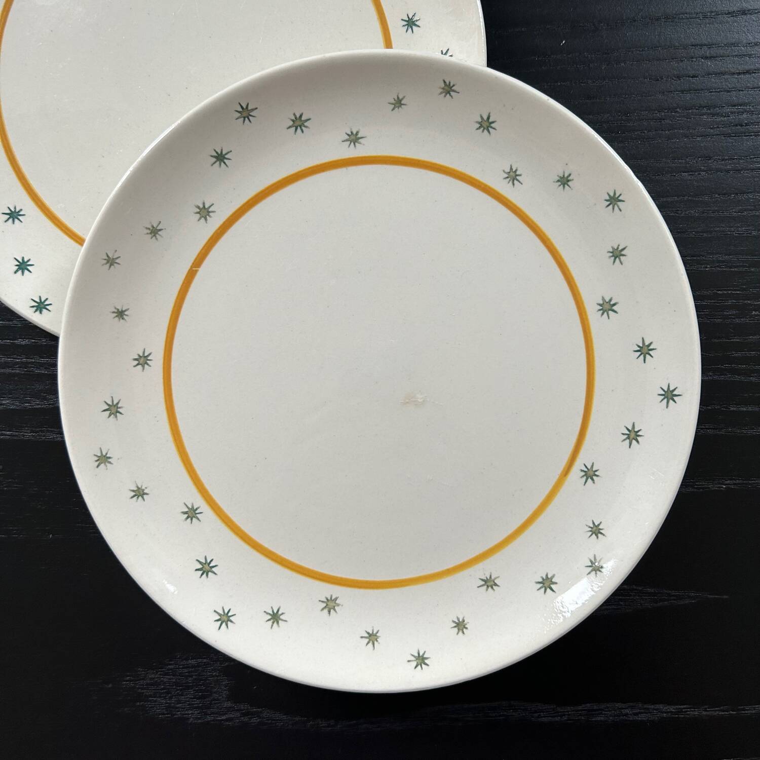 Duo of Primefleur Gien plates