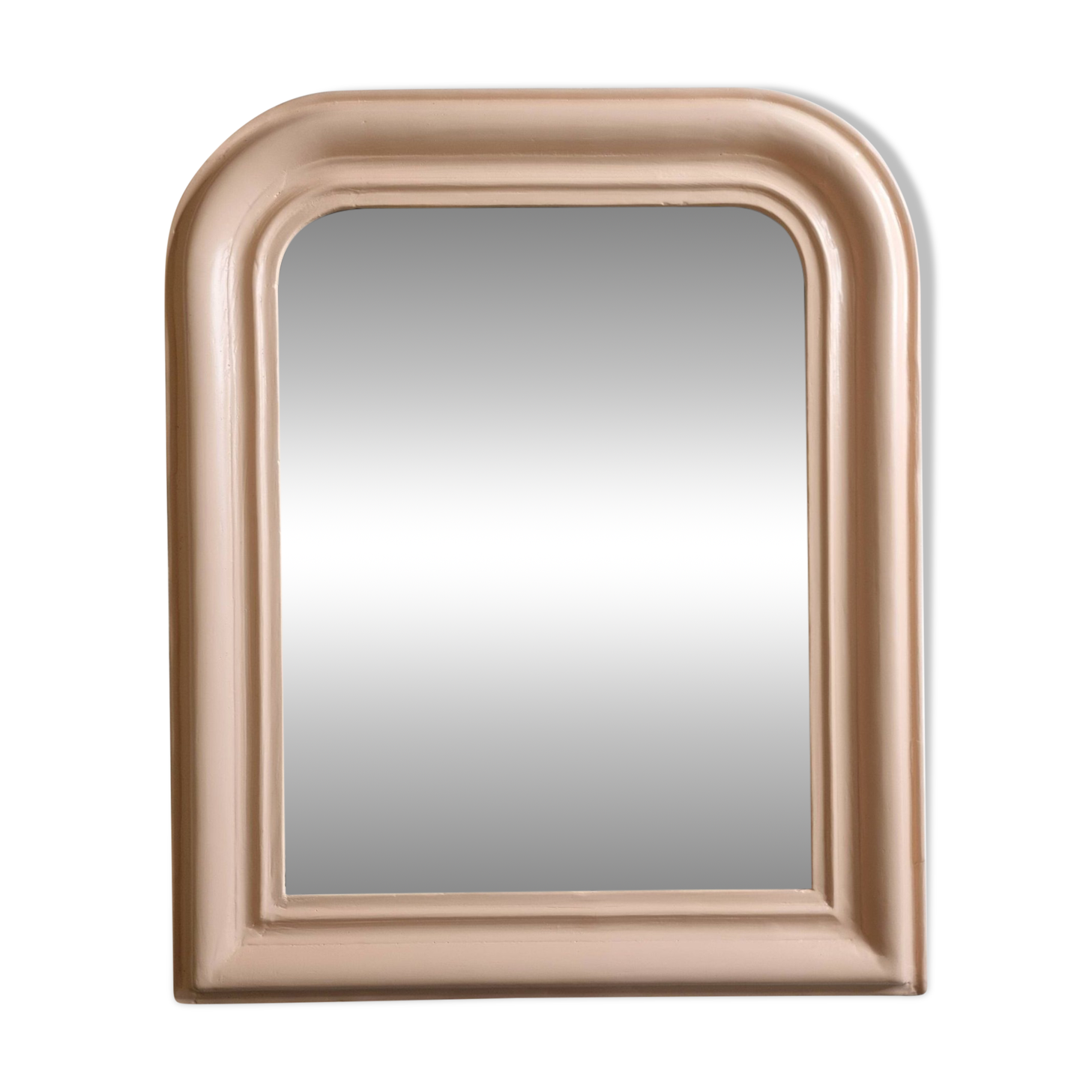 Vintage Louis Philippe style apricot table mirror 53 cm x 45 cm