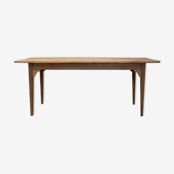 Table de ferme vintage en bois brut