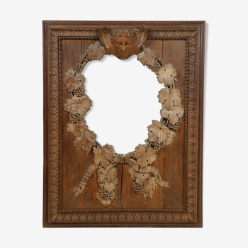 Miroir du XIXème siècle en bois sculpté