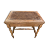 Wooden coffee table and canage