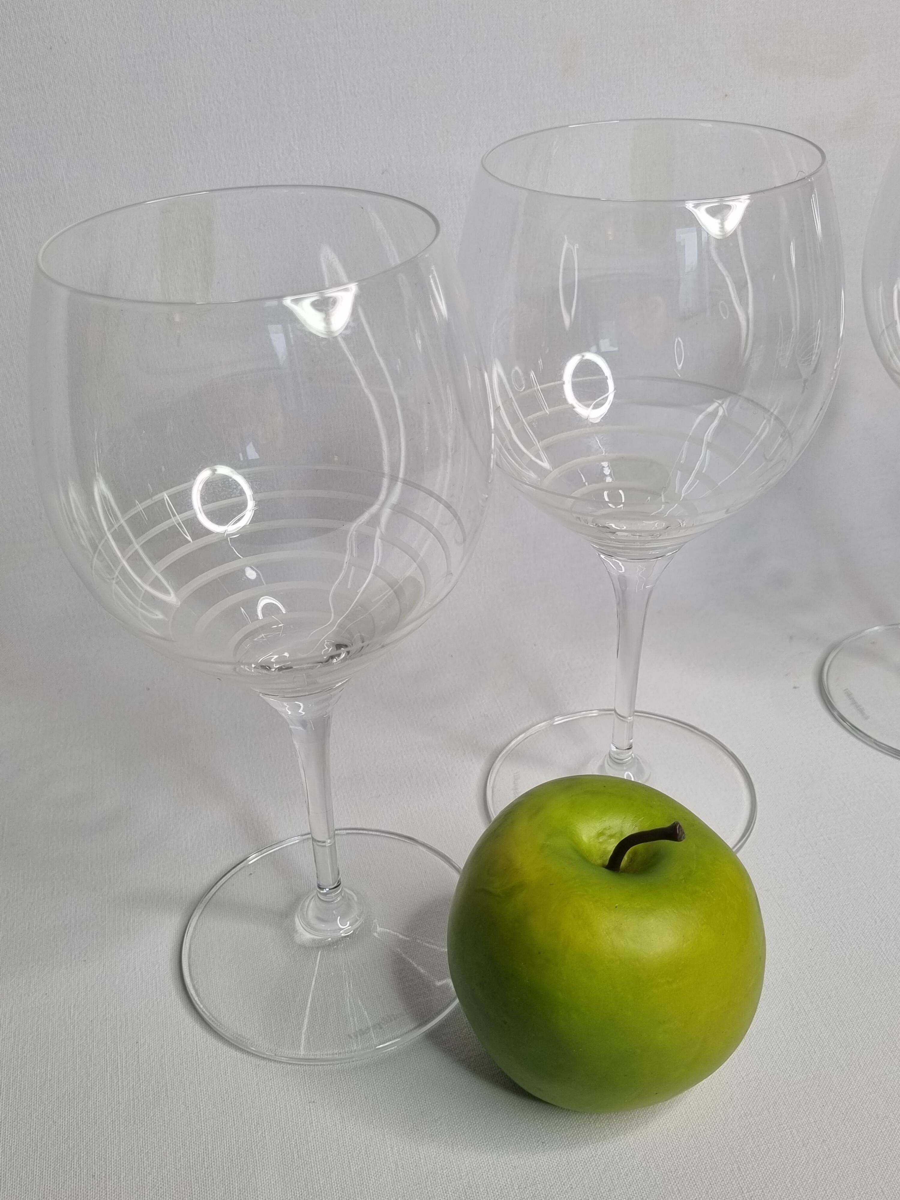 Villeroy and Boch crystal wine glasses, 23 cm