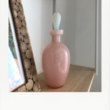 Flacon rose opaline