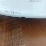 Plat ovale Villeroy et Boch, fleurs dorées