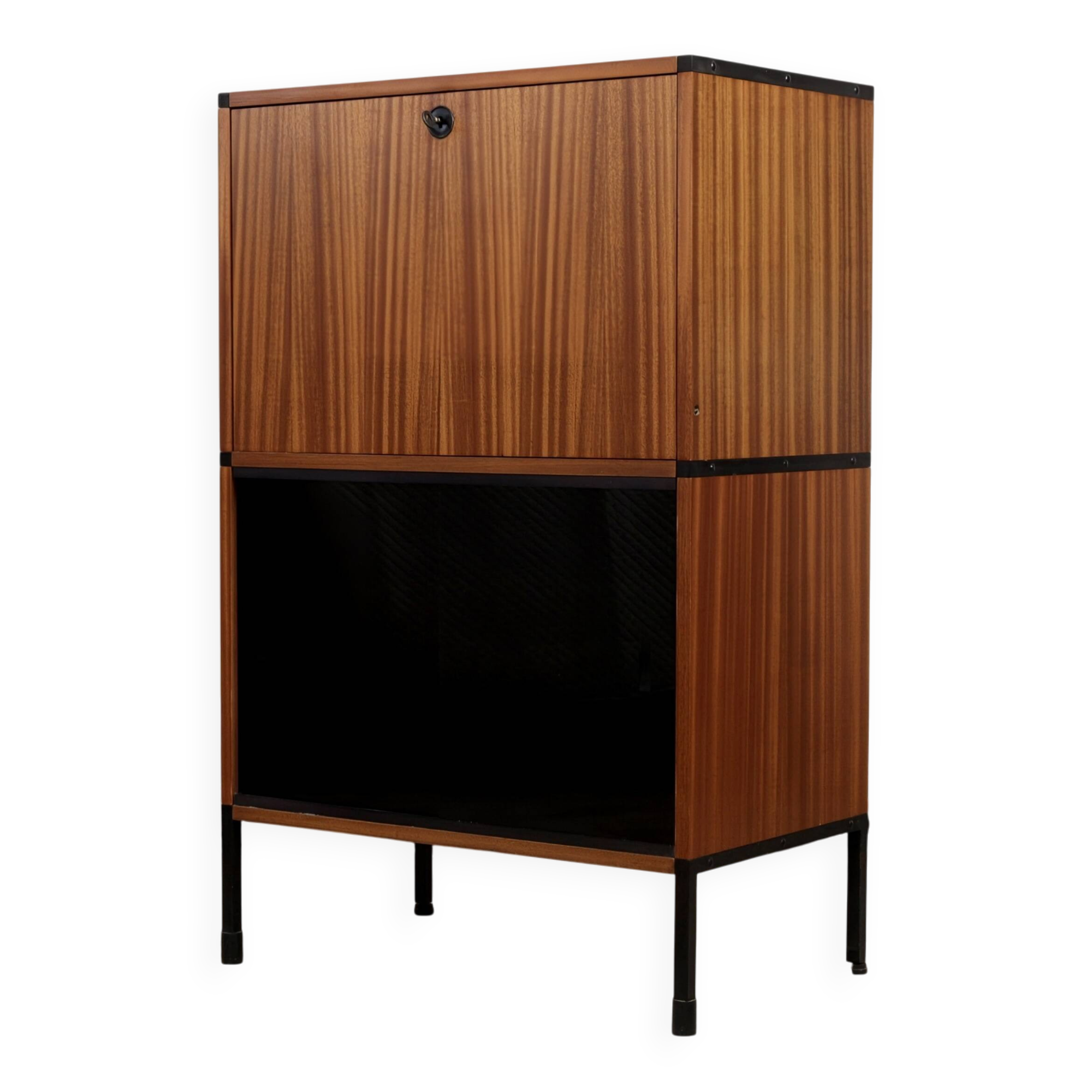 Bar cabinet/display case ARP Les Huchers de Minvielle 1960