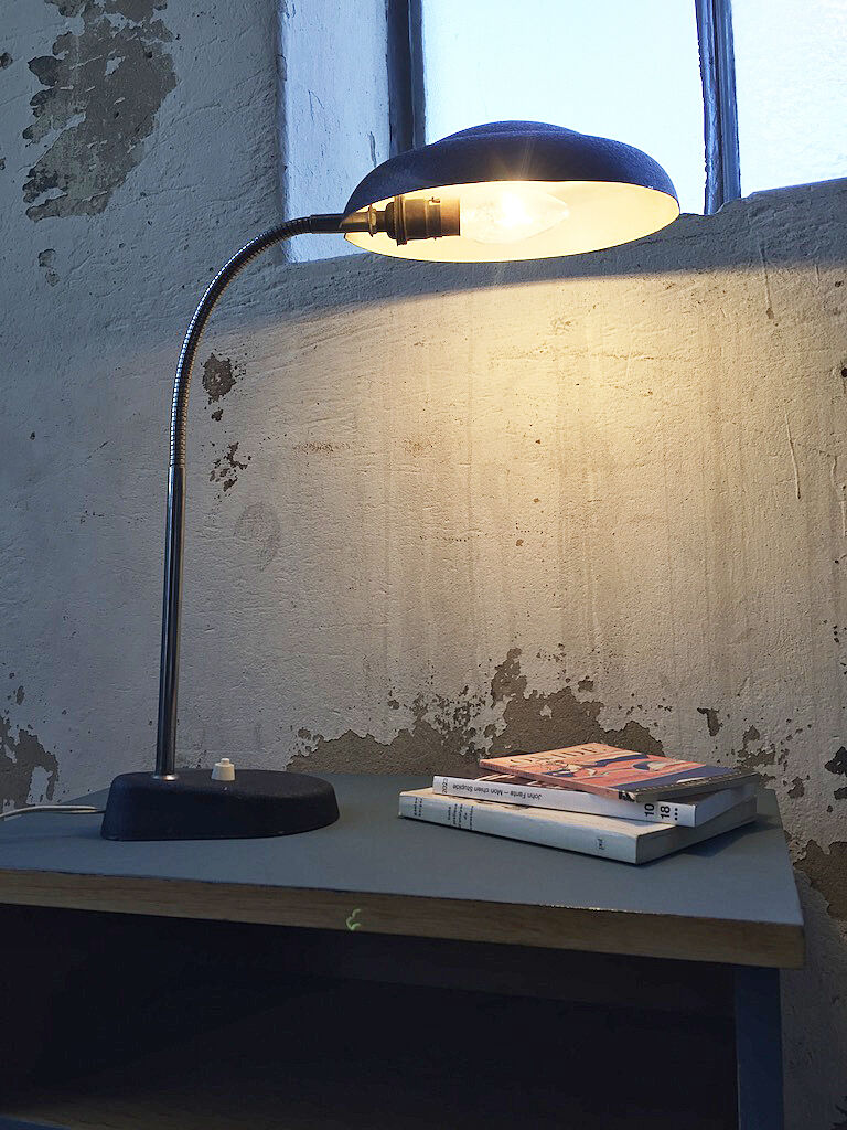 Black vintage lamp