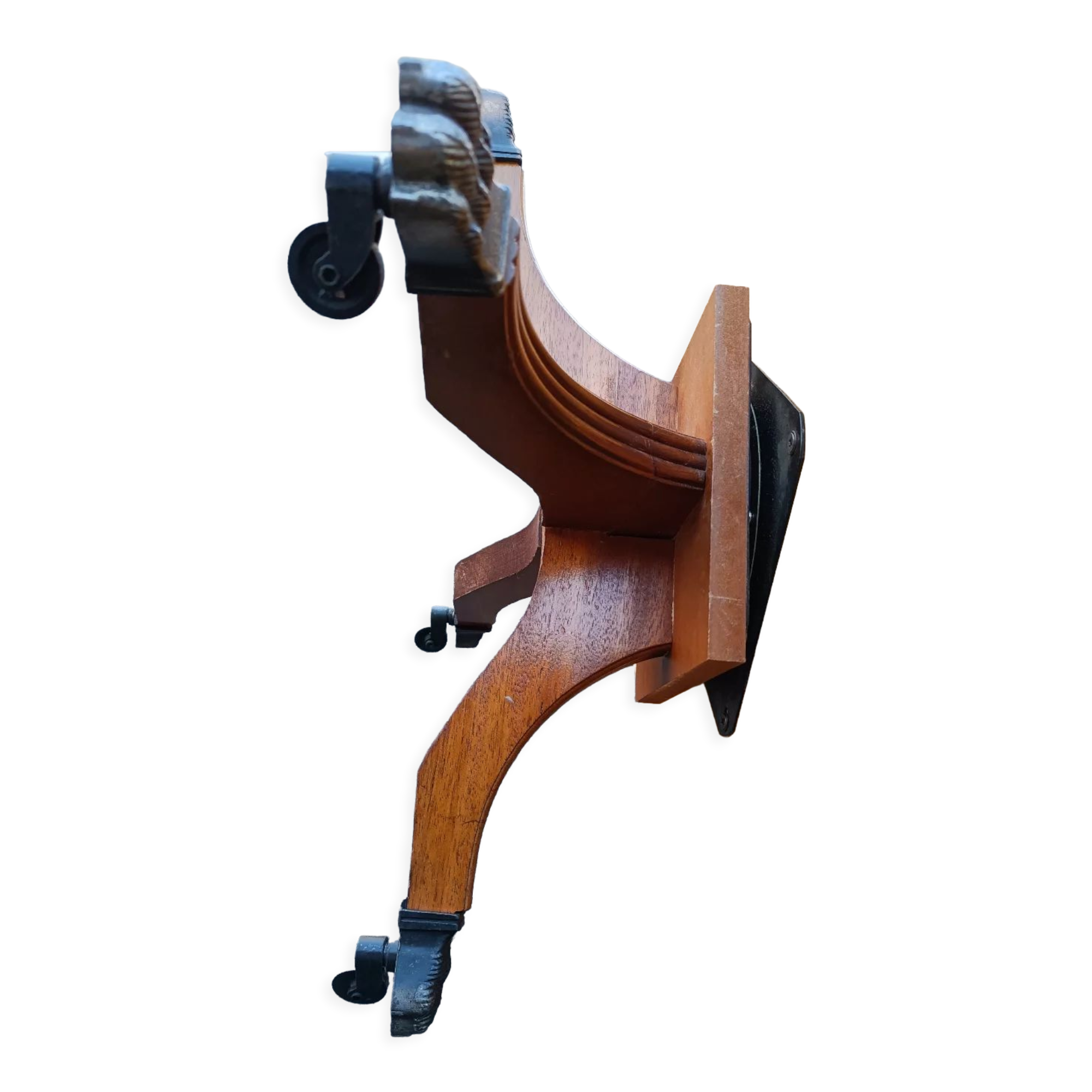 Old vintage English revolving bookcase