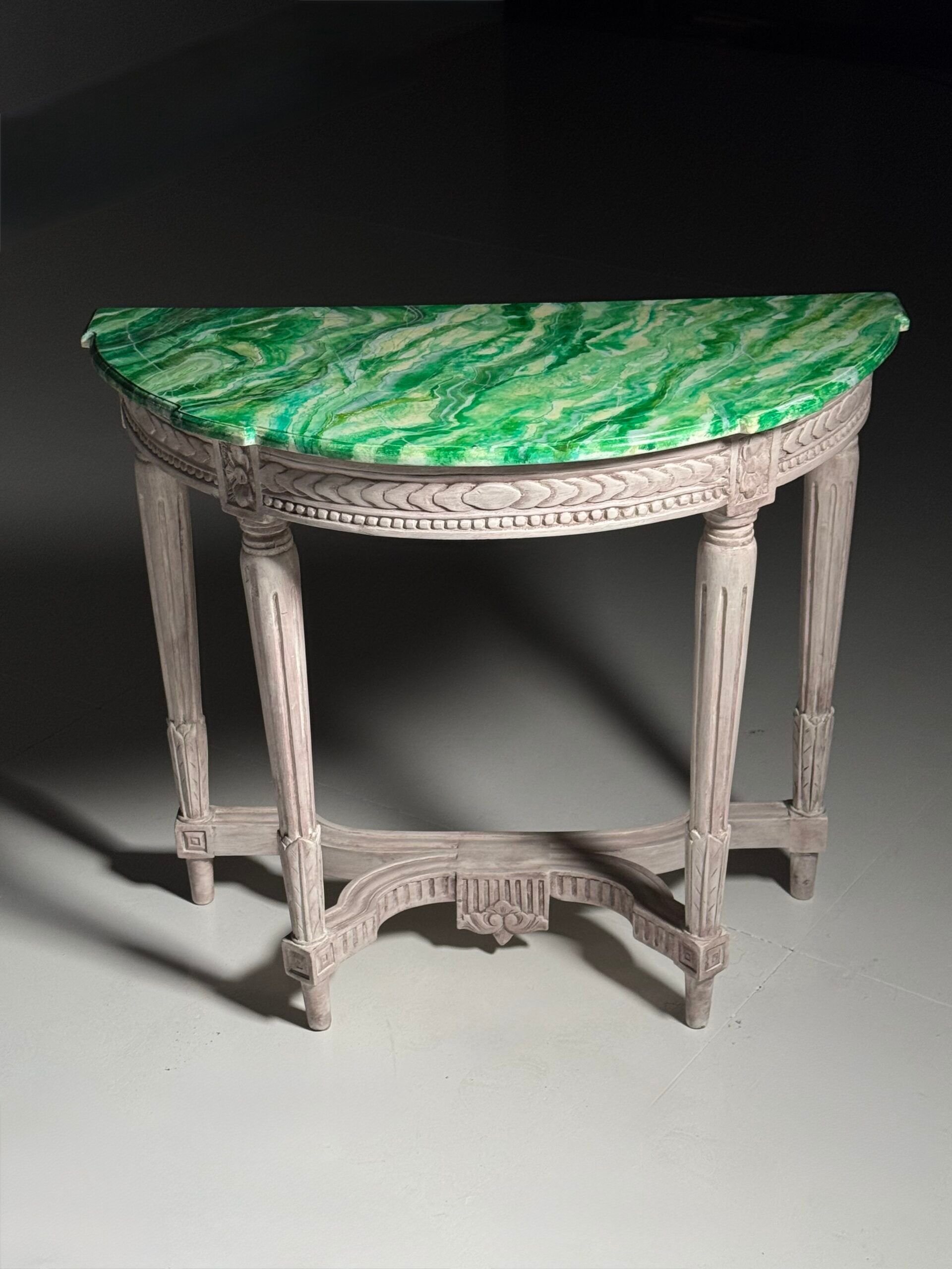 Set of 2 Louis Seize style side tables