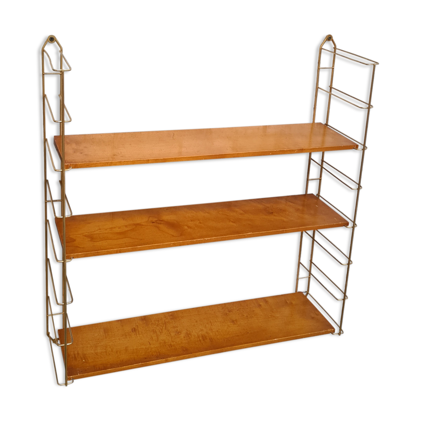Vintage shelf 1950 in stained wood