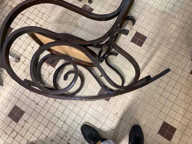 Wooden rocking chair