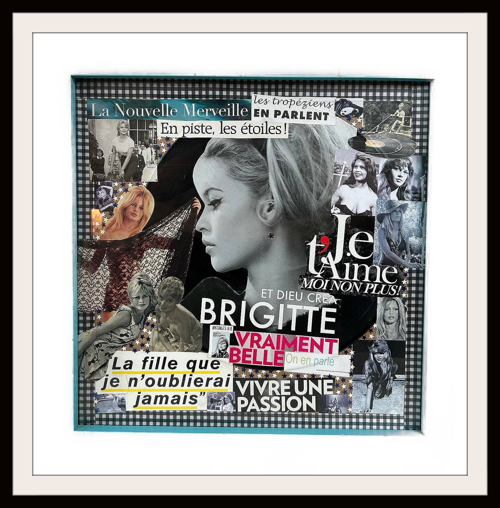 Brigitte Bardot canvas by Bruno Ricard