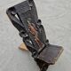 Antique carved wood Stargazer chair from the 1890s.