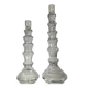 Pair of vintage blown glass candlesticks