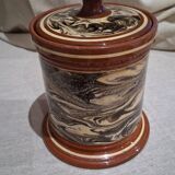 Marbled sugar bowl SARREGUEMINES