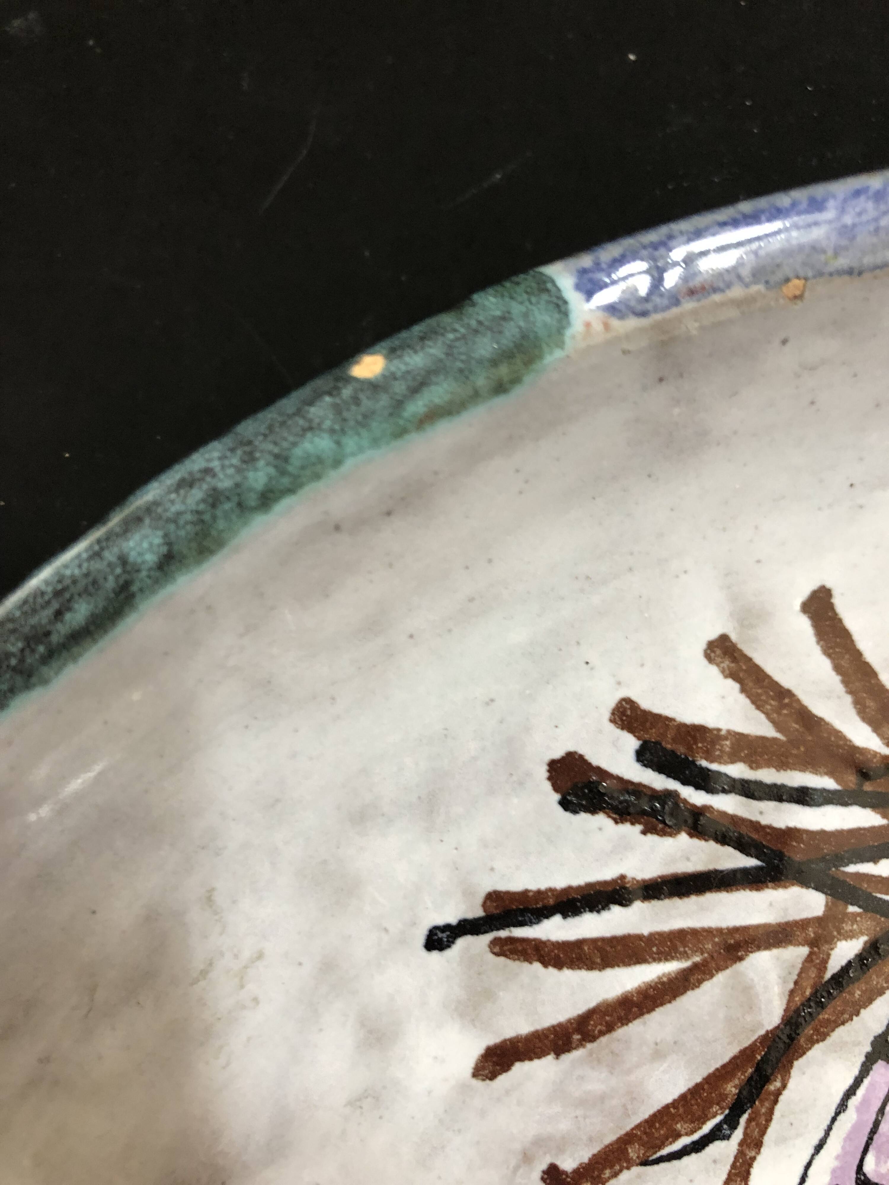 Vallauris ceramic dish by Le Brescon